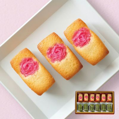 anフィナンシェ（プレーン・抹茶）12個入（薔薇）