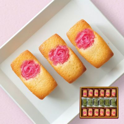 anフィナンシェ（プレーン・抹茶）18個入（薔薇）